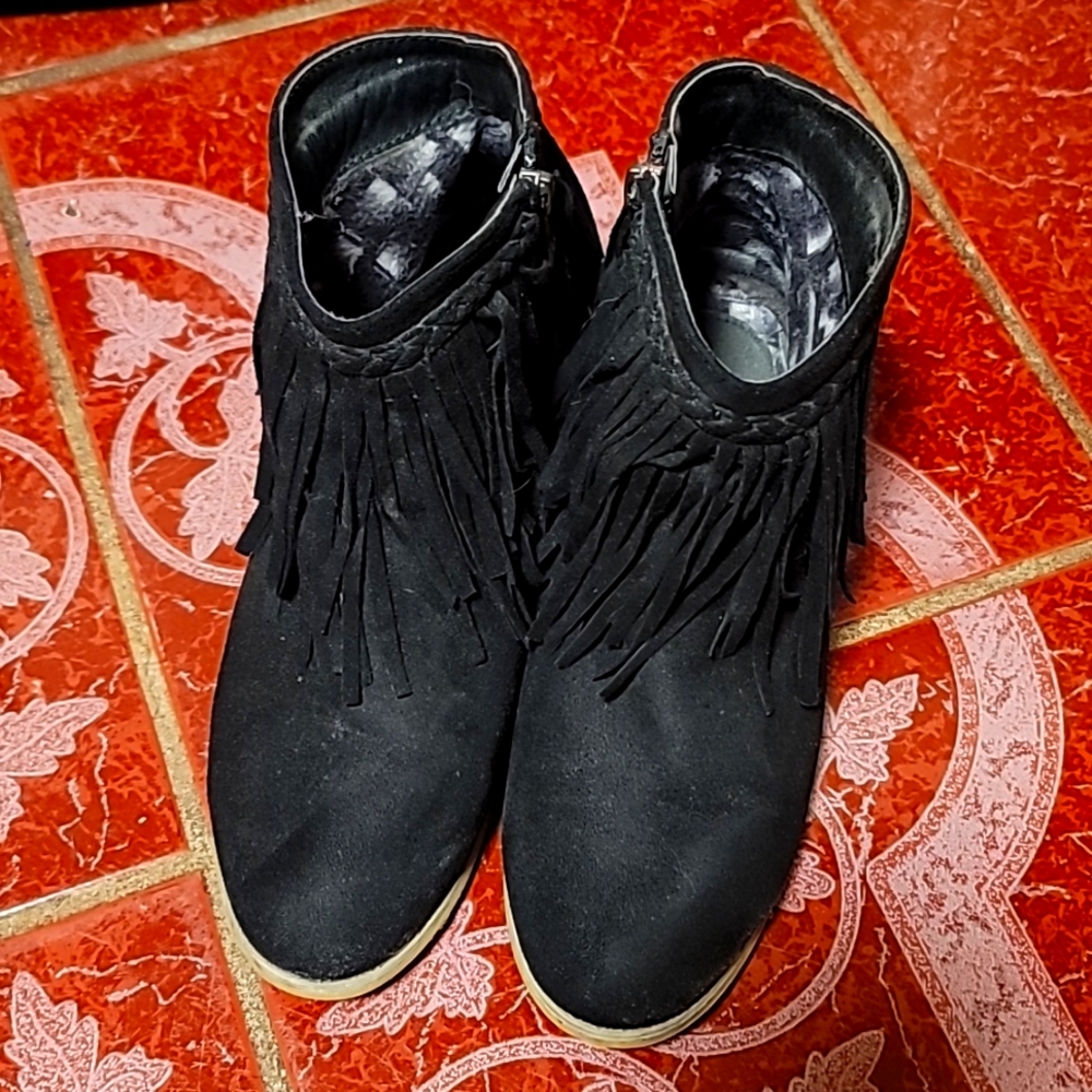 Black ankle boots